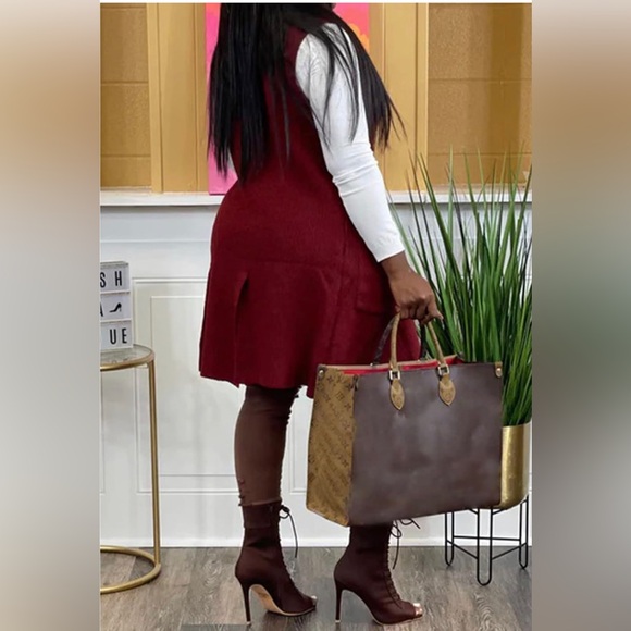 Women's Sleeveless Long Sweater Vest Open Front Knit with Pockets NWOT - Picture 2 of 5